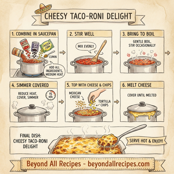 Cheesy Taco-Roni Delight instructions