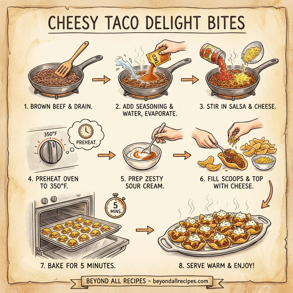 Cheesy Taco Delight Bites instructions