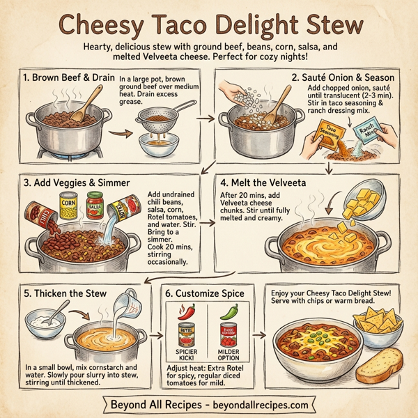 Cheesy Taco Delight Stew instructions