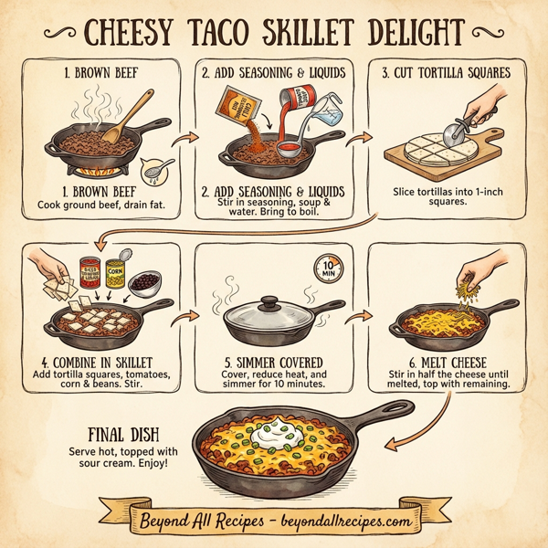 Cheesy Taco Skillet Delight instructions