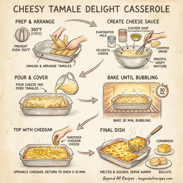 Cheesy Tamale Delight Casserole instructions