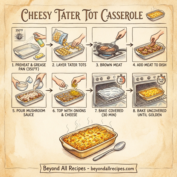 Cheesy Tater Tot Casserole instructions