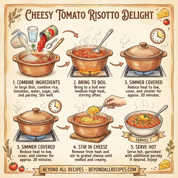 Cheesy Tomato Risotto Delight instructions