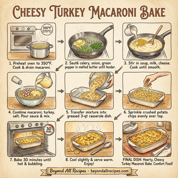 Cheesy Turkey Macaroni Bake instructions