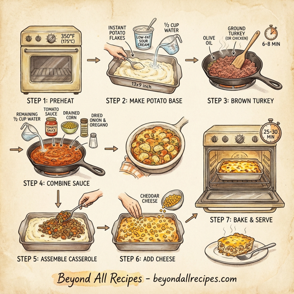 Cheesy Turkey and Potato Delight instructions