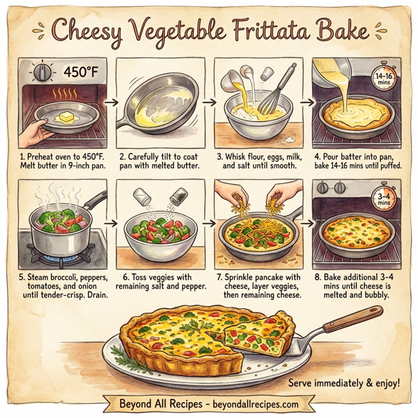 Cheesy Vegetable Frittata Bake instructions