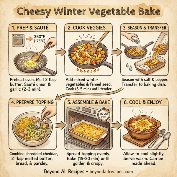 Cheesy Winter Vegetable Bake instructions