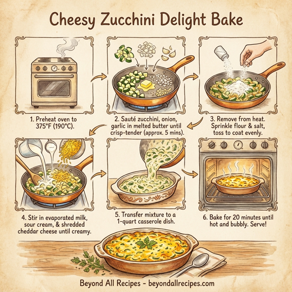 Cheesy Zucchini Delight Bake instructions