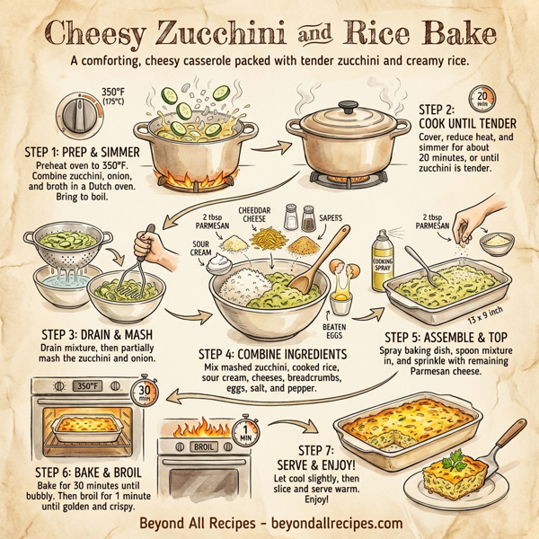 Cheesy Zucchini and Rice Bake instructions