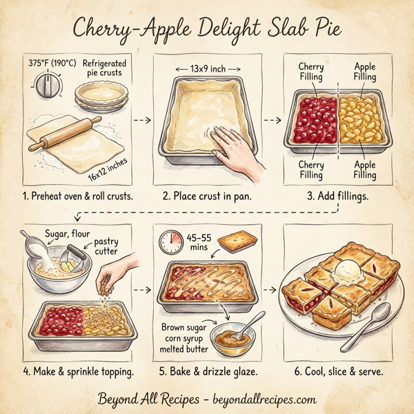 Cherry-Apple Delight Slab Pie instructions