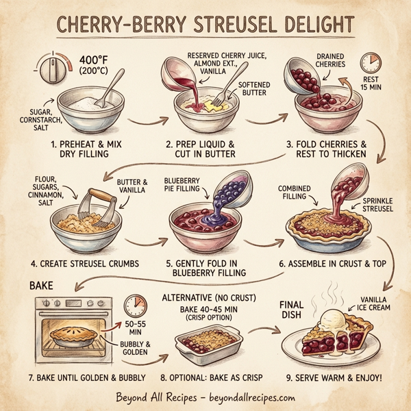 Cherry-Berry Streusel Delight instructions