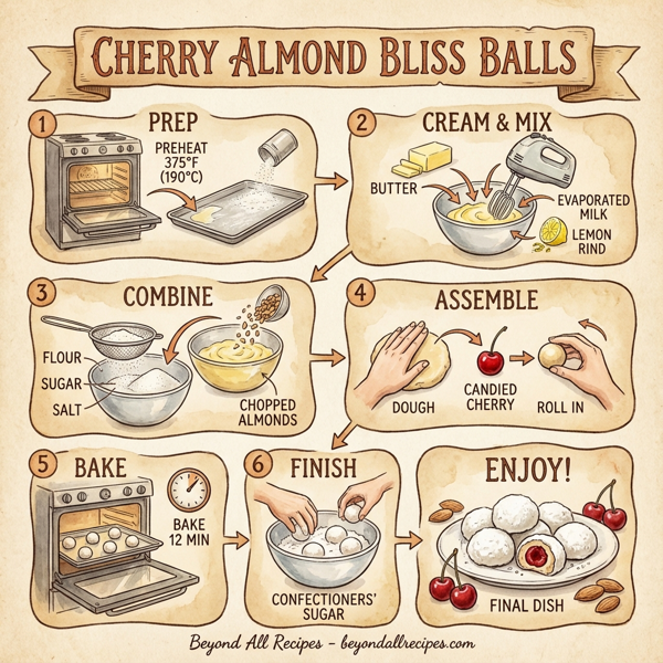 Cherry Almond Bliss Balls instructions
