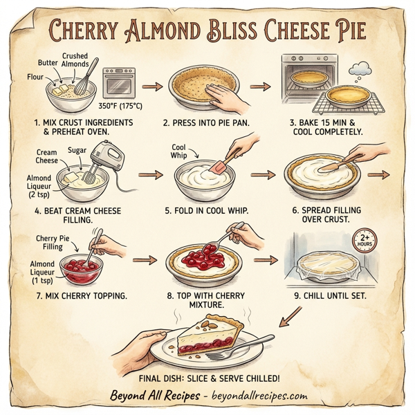 Cherry Almond Bliss Cheese Pie instructions