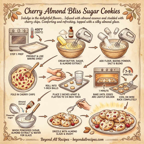 Cherry Almond Bliss Sugar Cookies instructions
