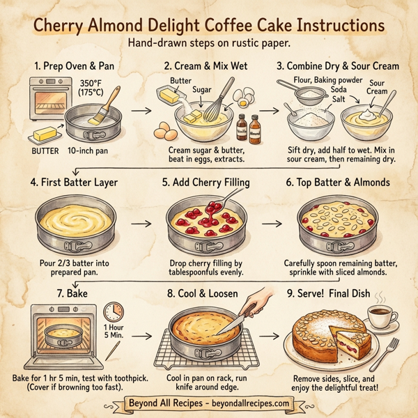 Cherry Almond Delight Coffee Cake instructions