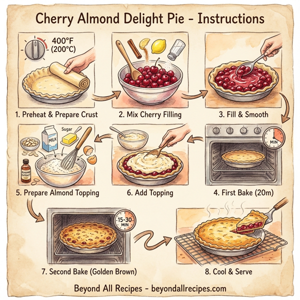 Cherry Almond Delight Pie instructions