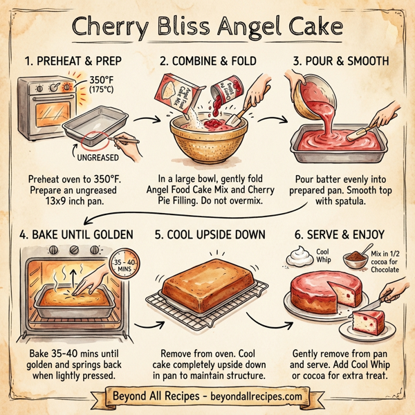 Cherry Bliss Angel Cake instructions