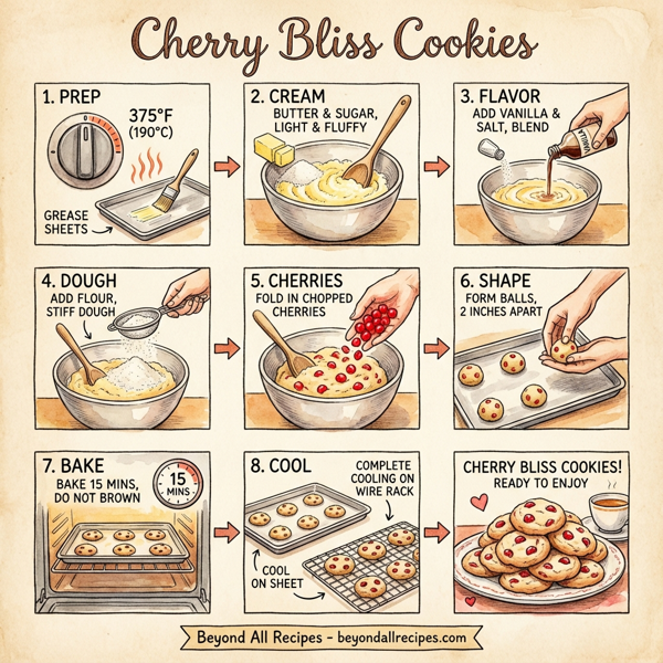Cherry Bliss Cookies instructions