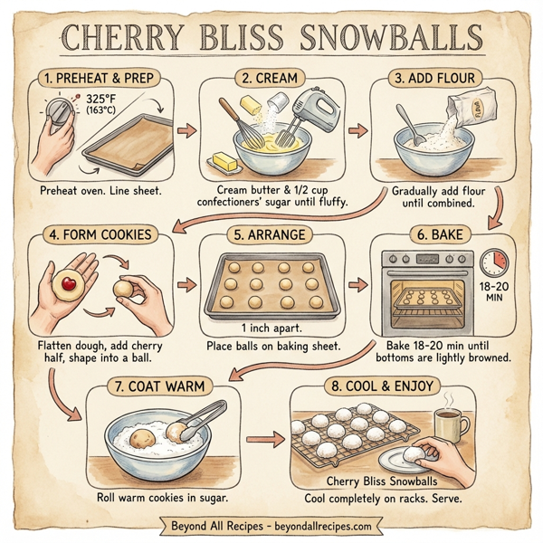 Cherry Bliss Snowballs instructions