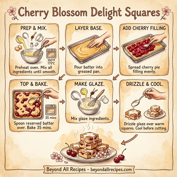 Cherry Blossom Delight Squares instructions