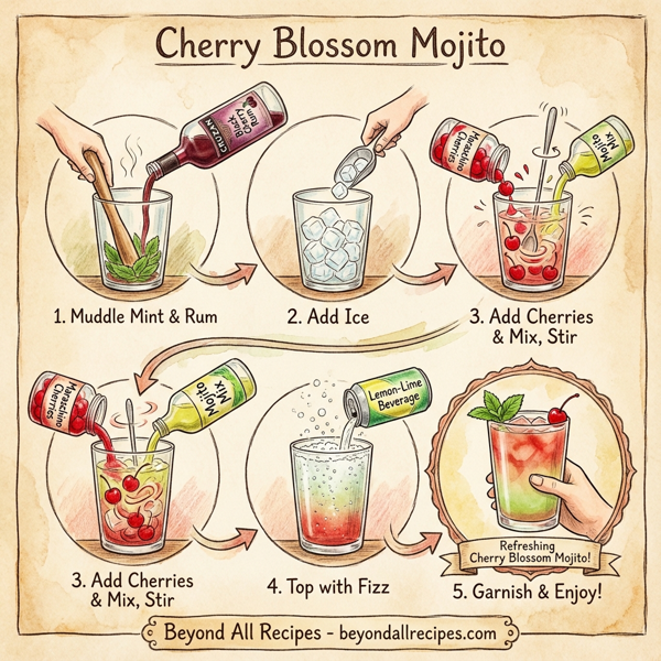 Cherry Blossom Mojito instructions