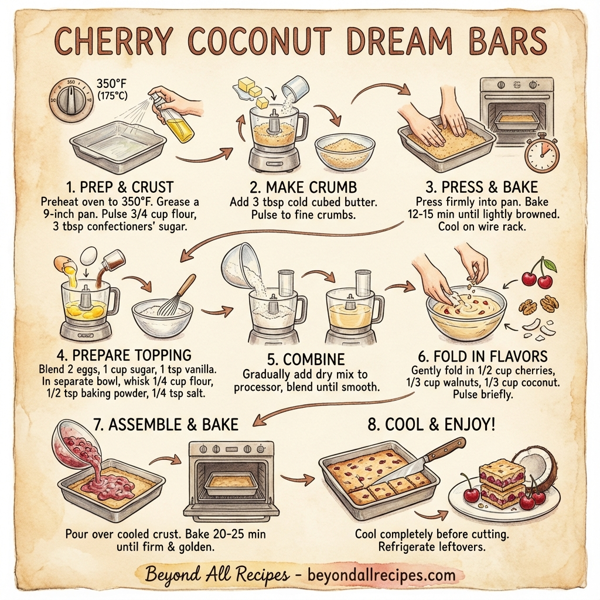 Cherry Coconut Dream Bars instructions