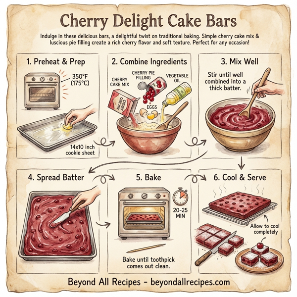 Cherry Delight Cake Bars instructions