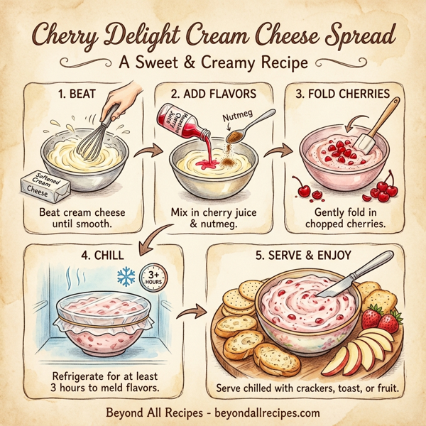 Cherry Delight Cream Cheese Spread instructions