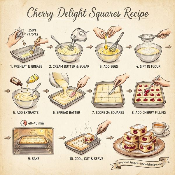 Cherry Delight Squares instructions