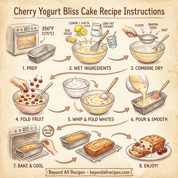 Cherry Yogurt Bliss Cake instructions
