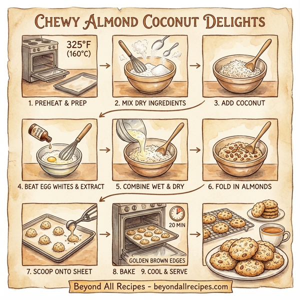 Chewy Almond Coconut Delights instructions