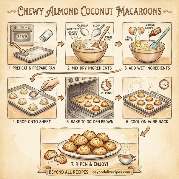 Chewy Almond Coconut Macaroons instructions