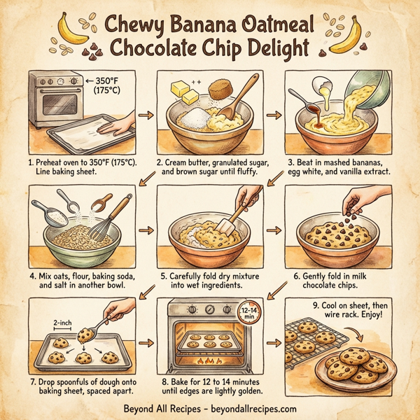 Chewy Banana Oatmeal Chocolate Chip Delight instructions