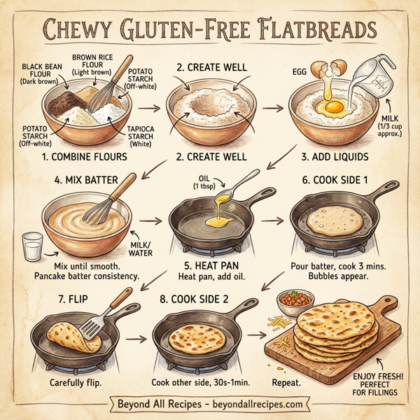Chewy Gluten-Free Flatbreads instructions
