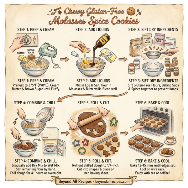 Chewy Gluten-Free Molasses Spice Cookies instructions