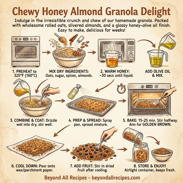 Chewy Honey Almond Granola Delight instructions
