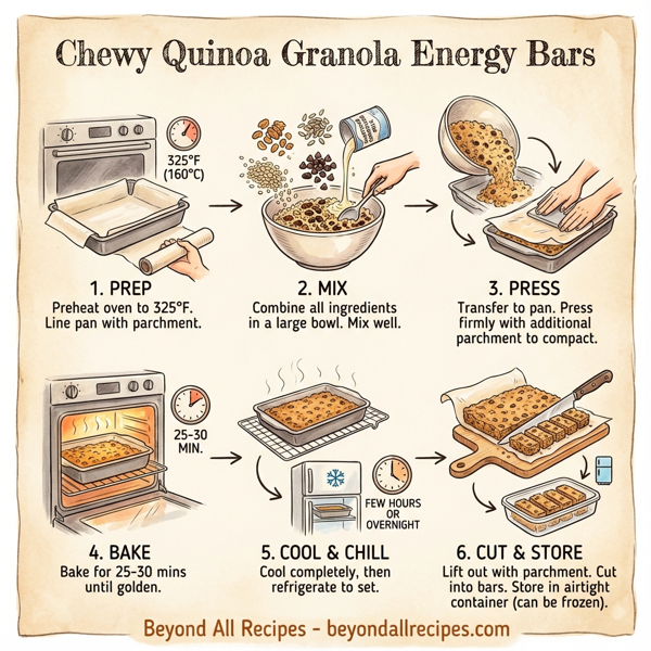 Chewy Quinoa Granola Energy Bars instructions