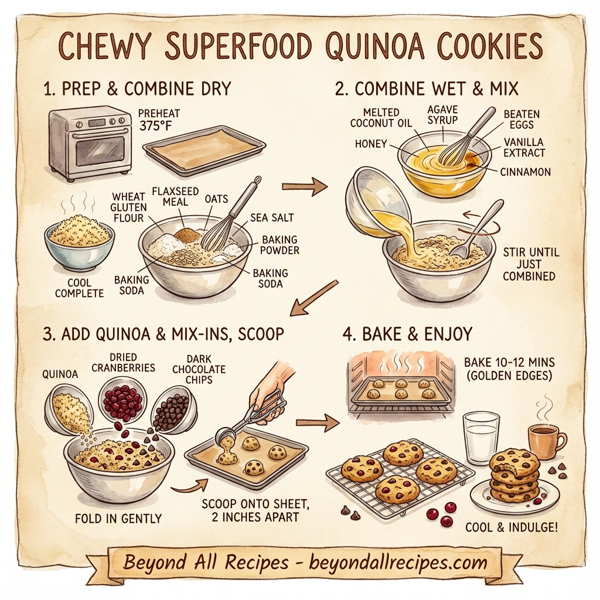 Chewy Superfood Quinoa Cookies instructions