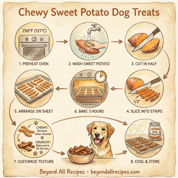 Chewy Sweet Potato Dog Treats instructions