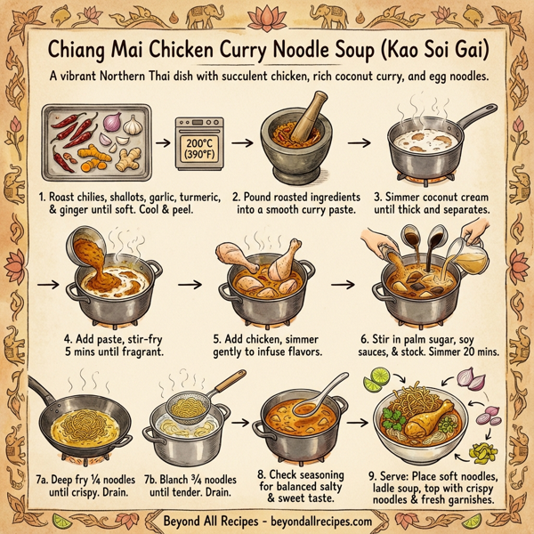 Chiang Mai Chicken Curry Noodle Soup instructions