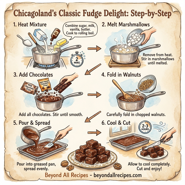 Chicagoland's Classic Fudge Delight instructions