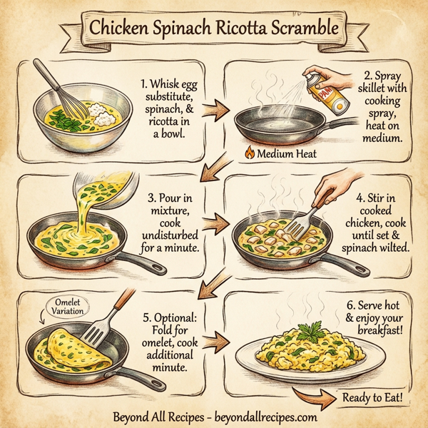 Chicken Spinach Ricotta Scramble instructions