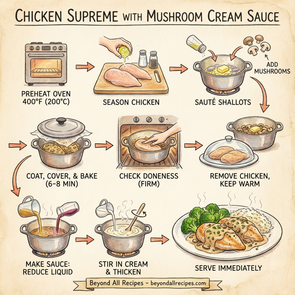 Chicken Supreme with Mushroom Cream Sauce instructions
