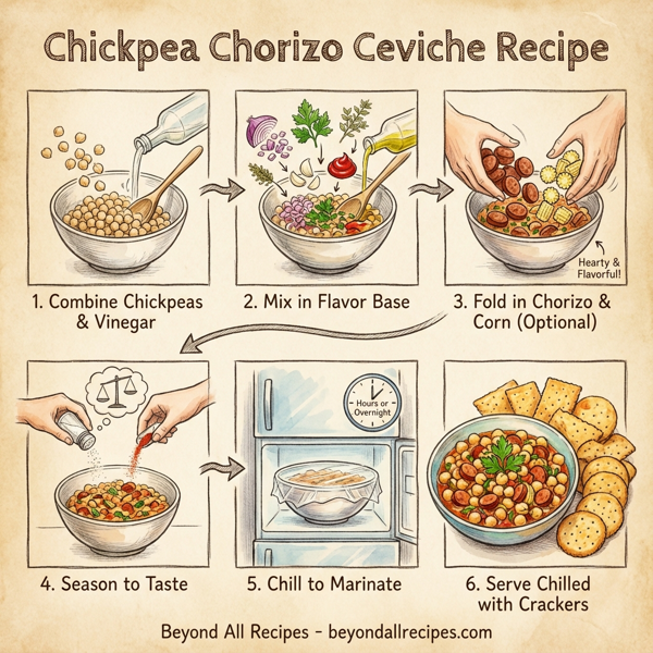 Chickpea Chorizo Ceviche instructions