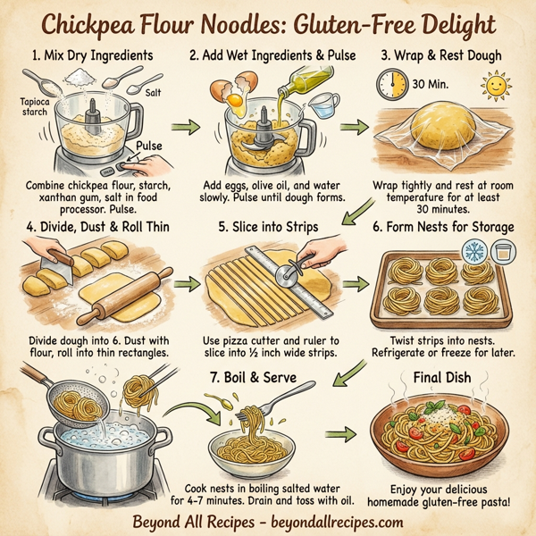 Chickpea Flour Noodles: Gluten-Free Delight instructions