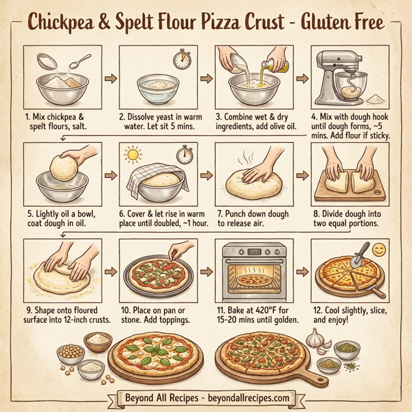 Chickpea & Spelt Flour Pizza Crust - Gluten Free instructions