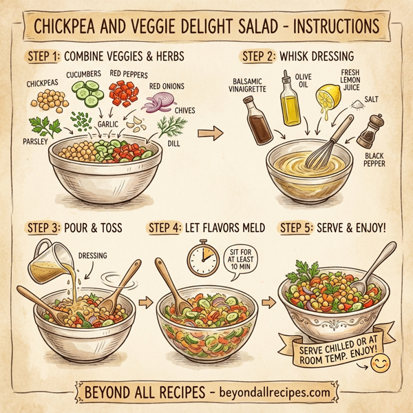 Chickpea and Veggie Delight Salad instructions