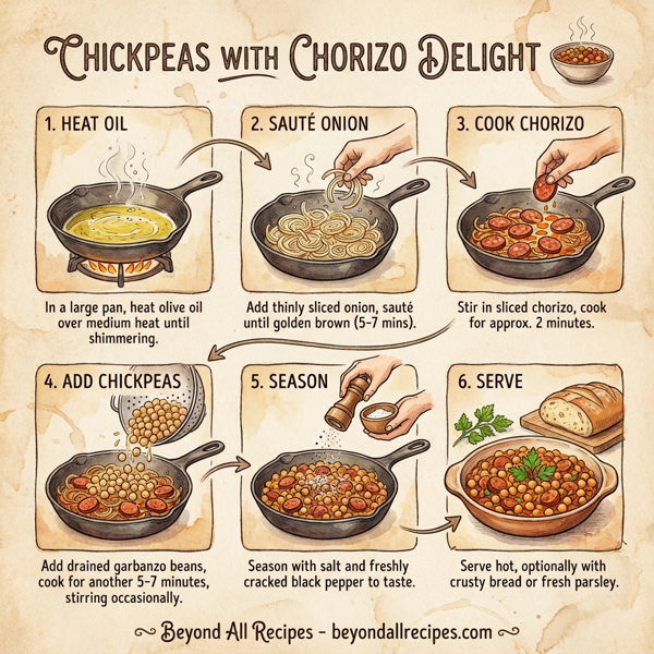 Chickpeas with Chorizo Delight instructions