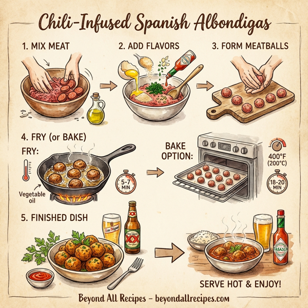 Chili-Infused Spanish Albondigas instructions