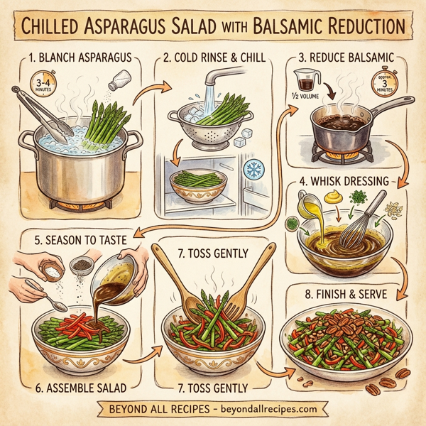 Chilled Asparagus Salad with Balsamic Reduction instructions